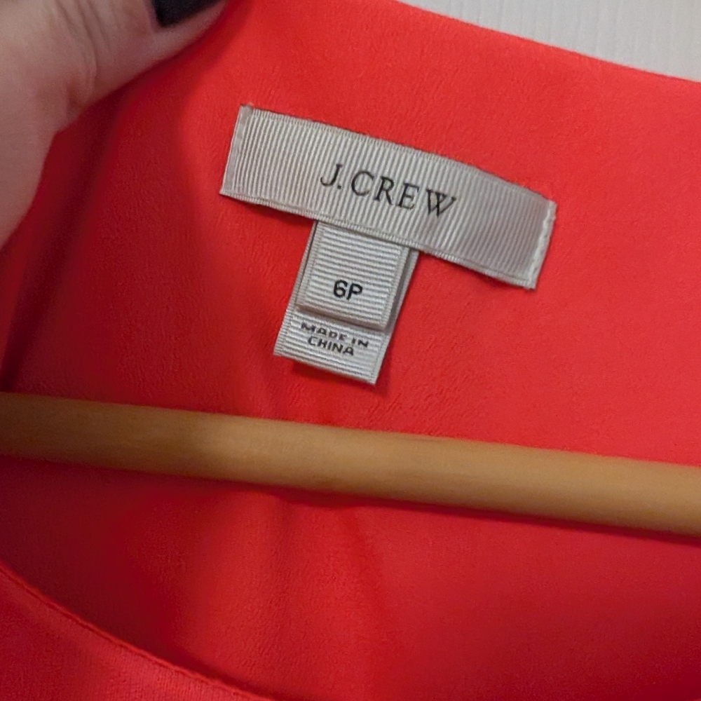 J. Crew Vibrant Neon Pink/Orange Mini Dress - Picture 2 of 3